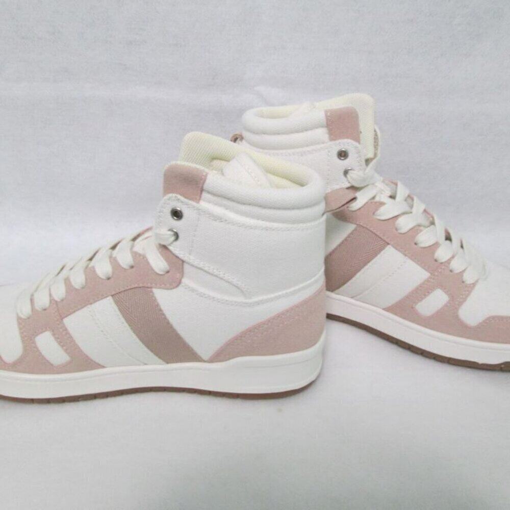 Levis Women's Basket Ball -HI-DTE Sneakers Canvas High-Top Shoes-Pink-8-NWOT - Picture 6 of 10